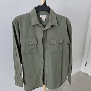 L.L. Bean Olive Chamois Shirt